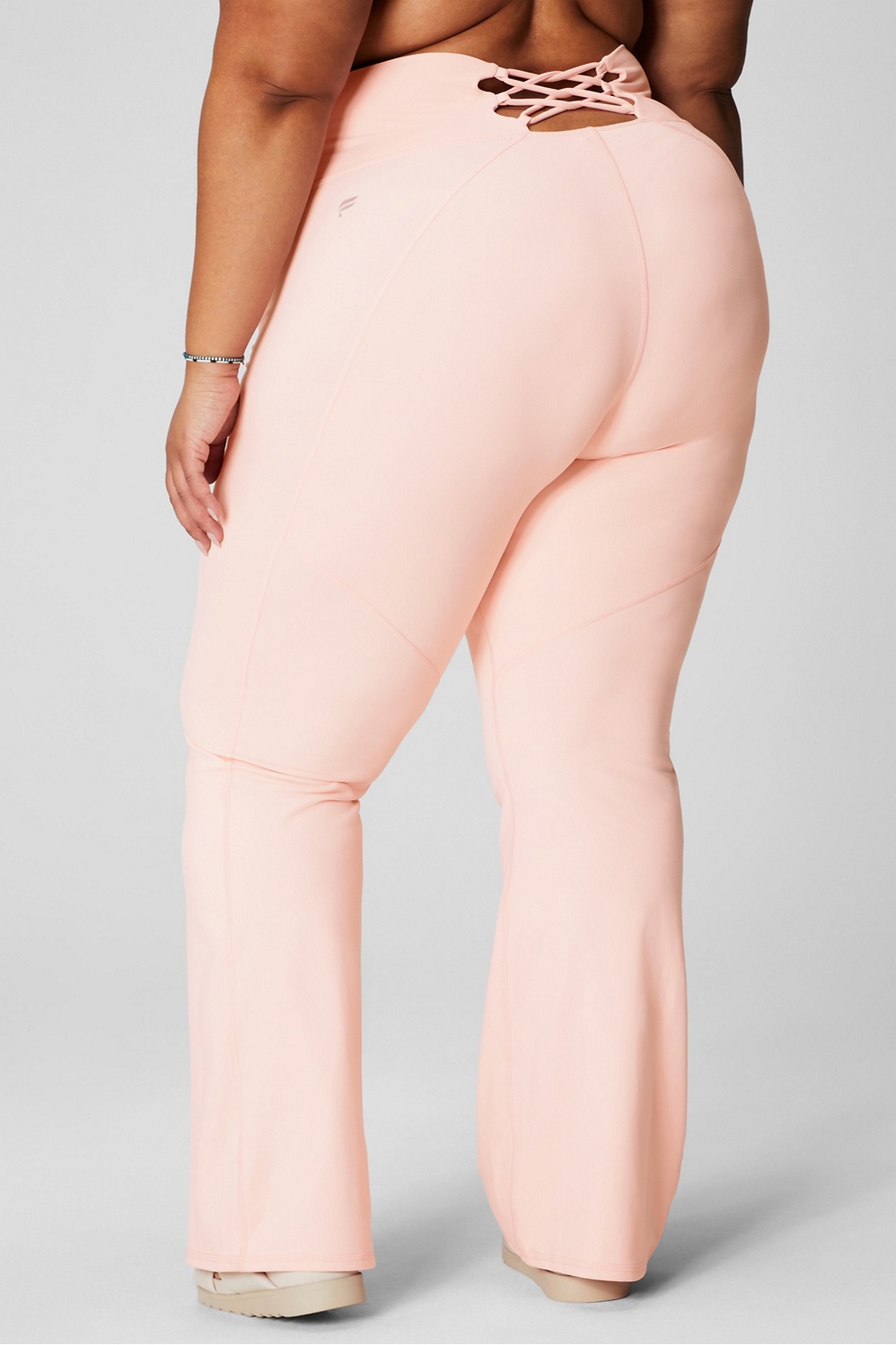 PureLuxe High-Waisted Strappy Flare