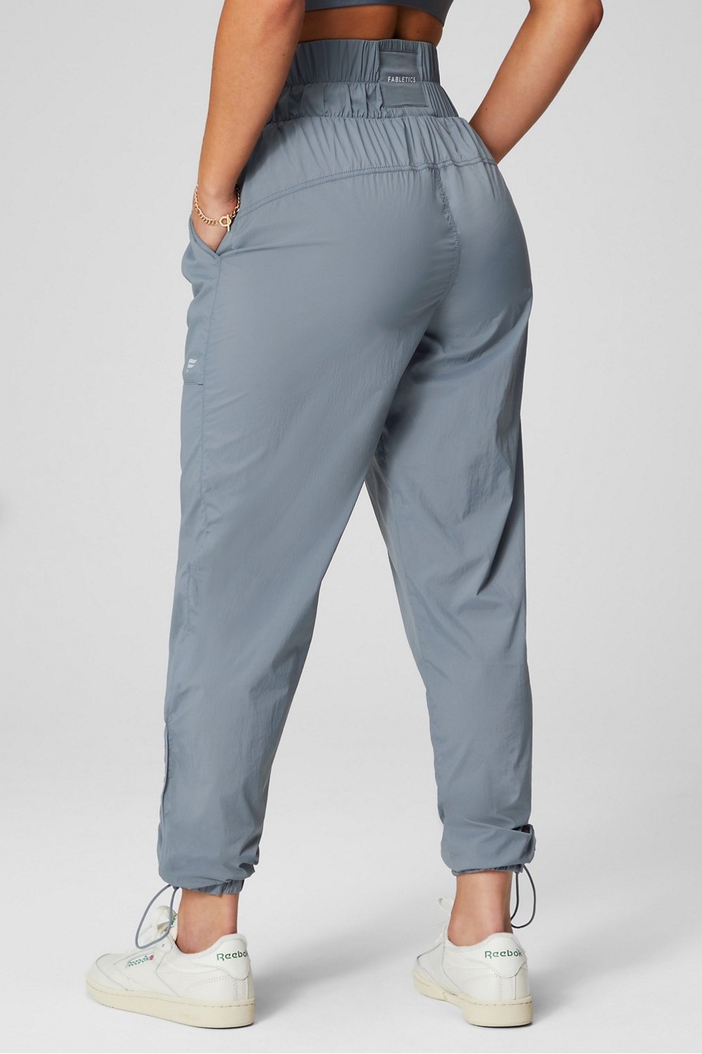 Ultra High-Waisted Piped Nylon Pant - - Fabletics Canada