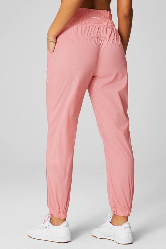 Ultra High-Waisted Piped Nylon Pant - Yitty Ultra High-Waisted Piped Nylon Pant - Yitty