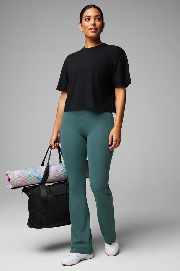 Oasis High-Waisted Pureluxe Kick Flare - - Fabletics Canada