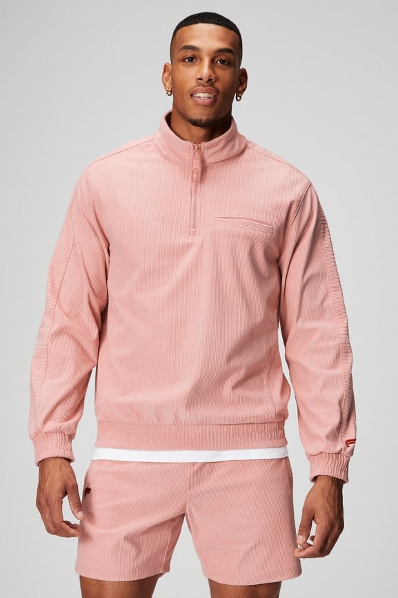 Pink half sale zip jacket