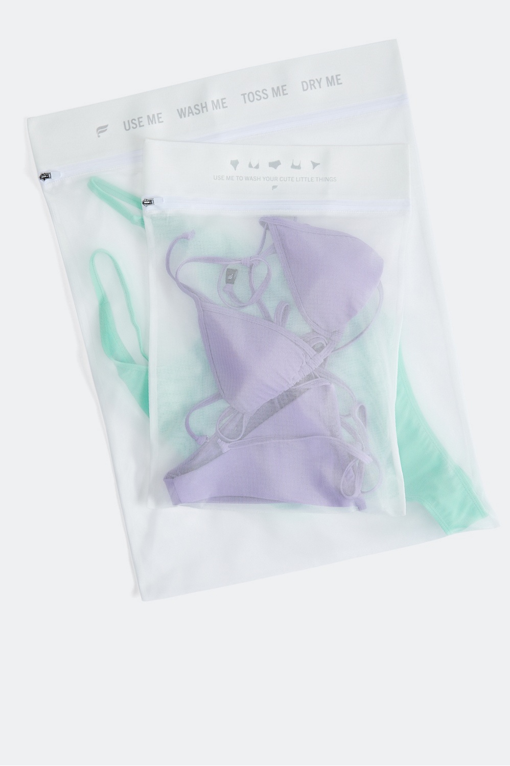 2x Lingerie Zipped Laundry Bag Underwear Bra Clothes Socks Wash Bag 