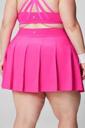 Pleated Skirt With Built-In Short - Yitty