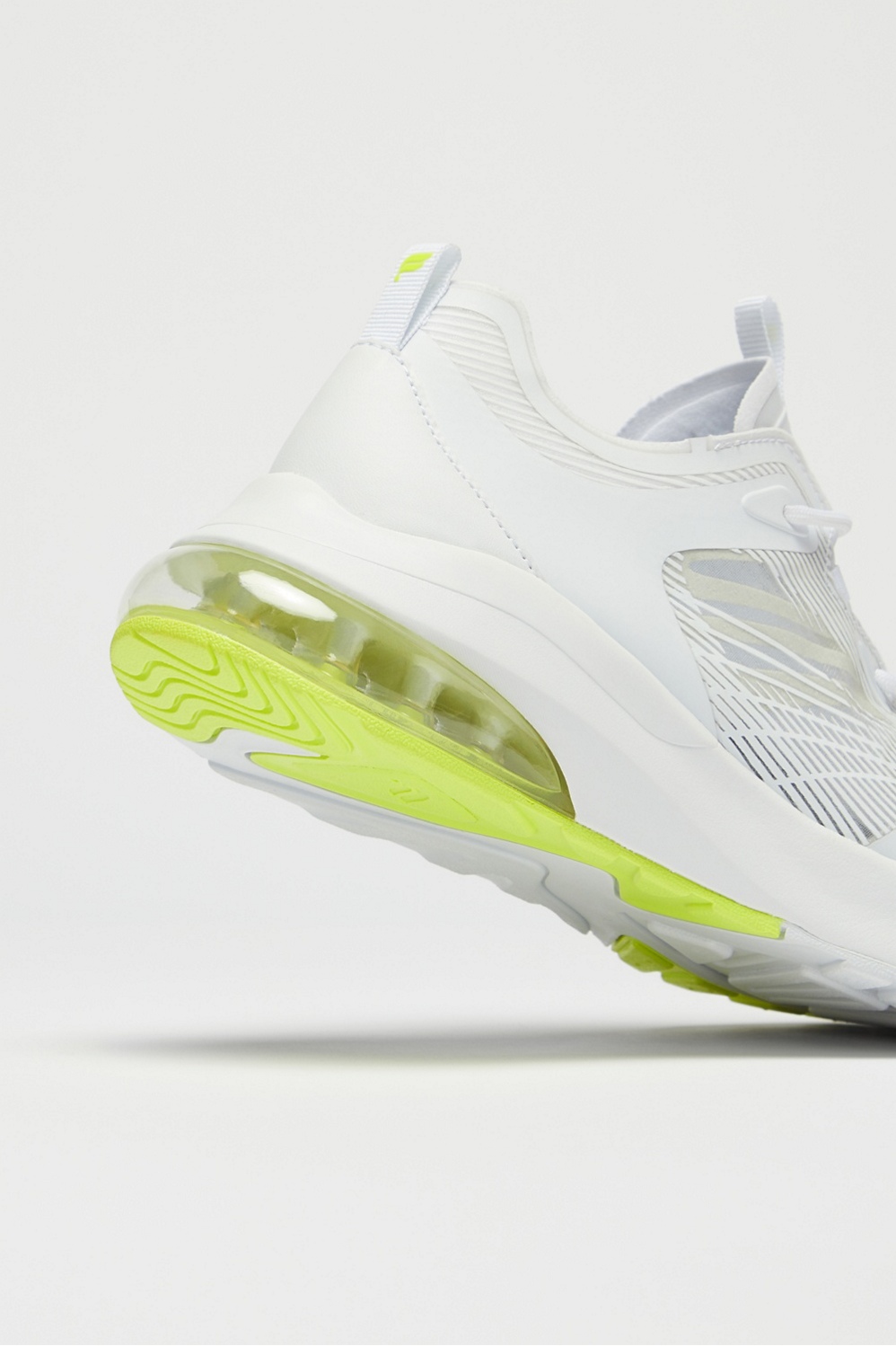neon and white sneakers