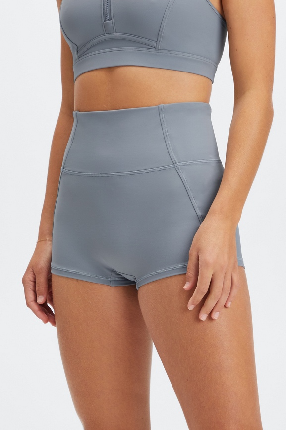 Swim Shorts Women Tummy Control Long Board Shorts Bathing Suit Shorts Cross  High Waisted Swimsuit Bottoms