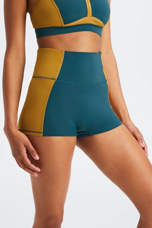 Semi-high-waist swim short At Contemporaine, Simons, Shop swim shorts and  skirt online