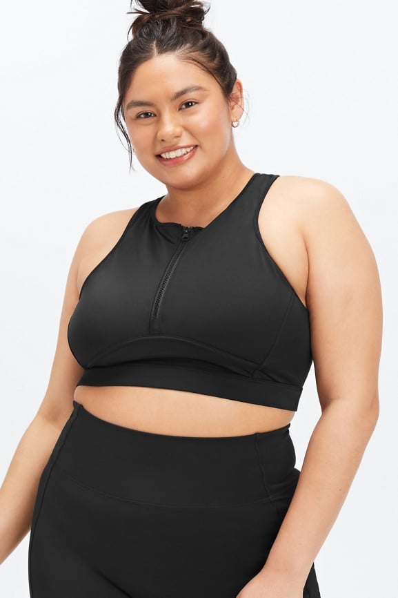 Zip-Up Midi Swim Top