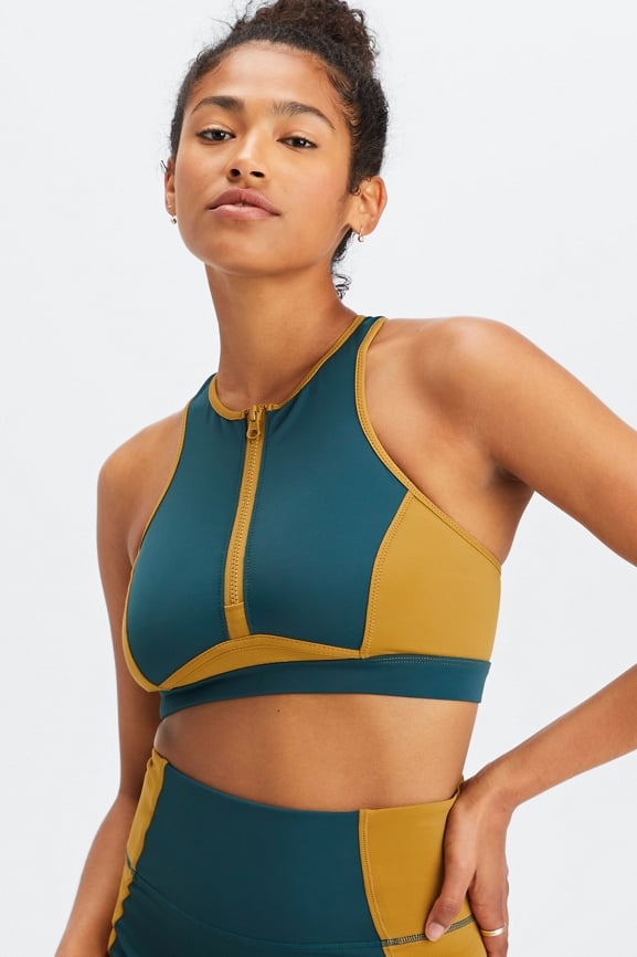 Zip-Up Midi Swim Top