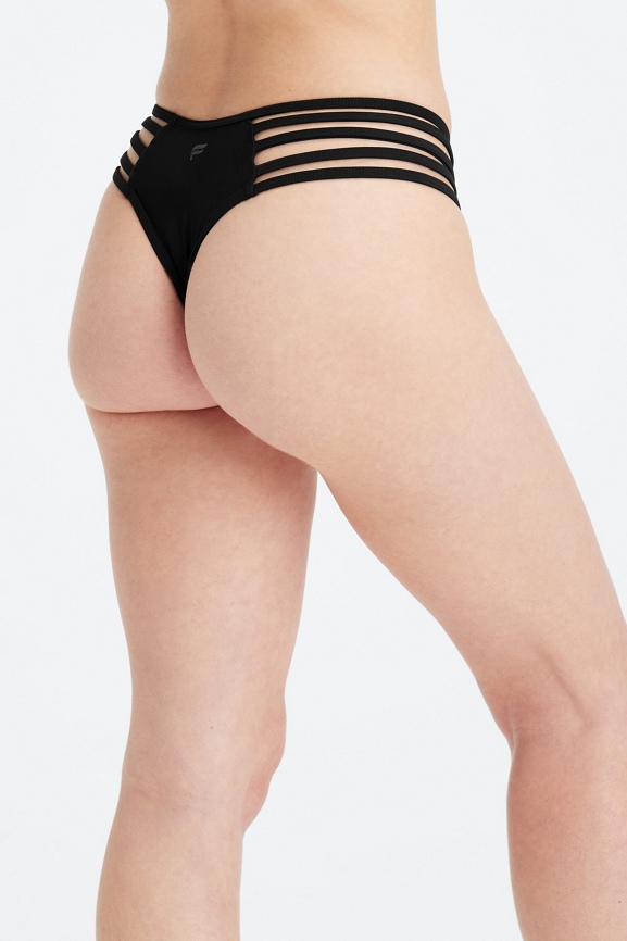 High-Waisted Strappy Bikini Bottom - Fabletics Canada