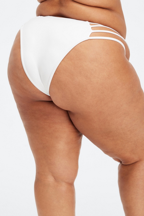 Plus size sale white bikini bottoms