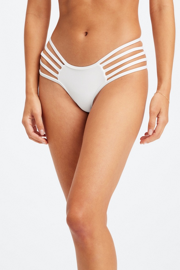 High Waisted Strappy Bikini Bottom