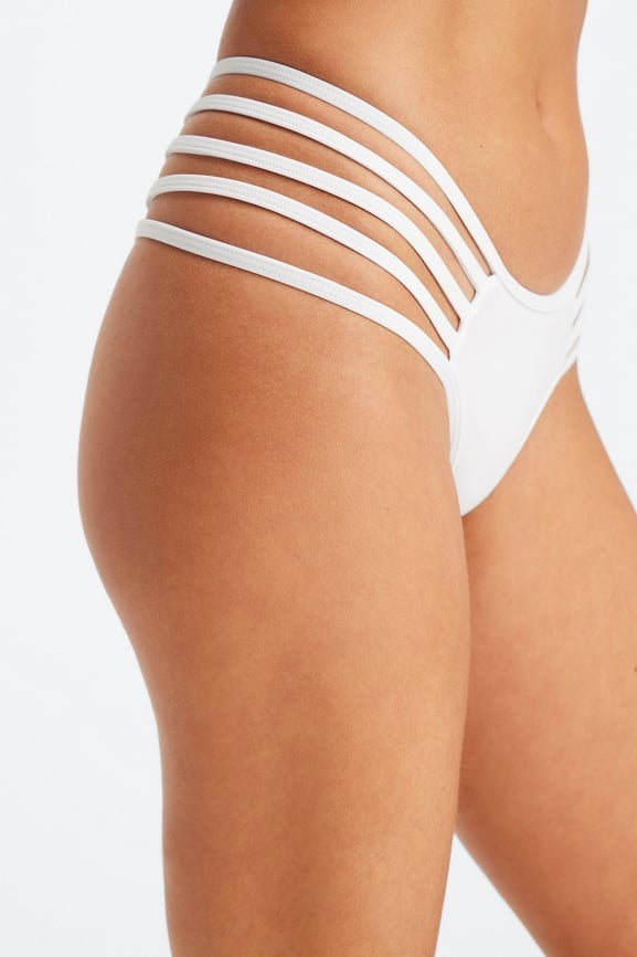 High-Waisted Strappy Bikini Bottom