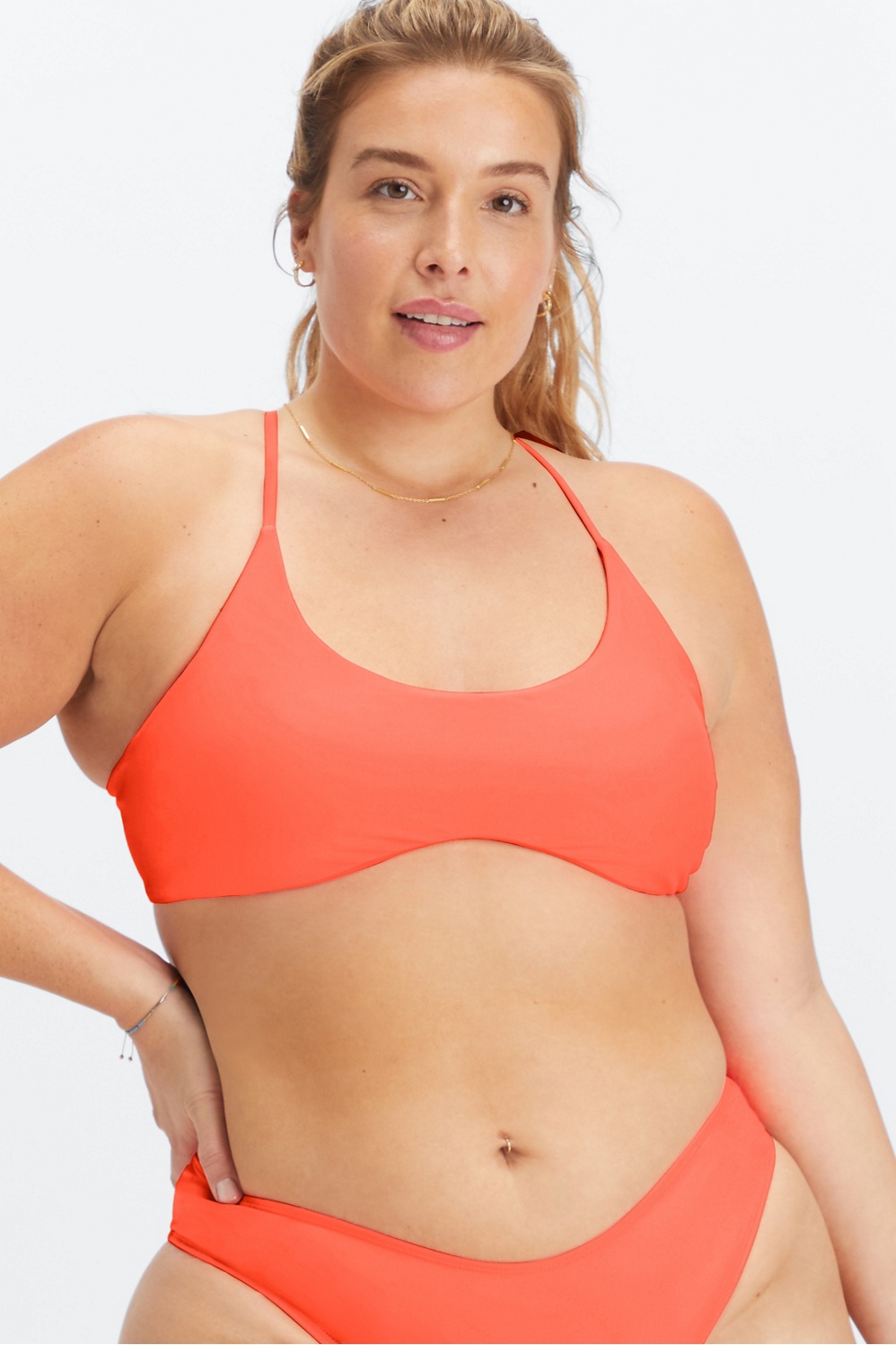 Plus size orange on sale bikini