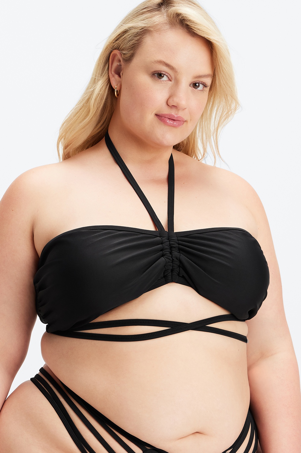 Fabletics Wrap-Around Bandeau Bikini Top Womens plus Size