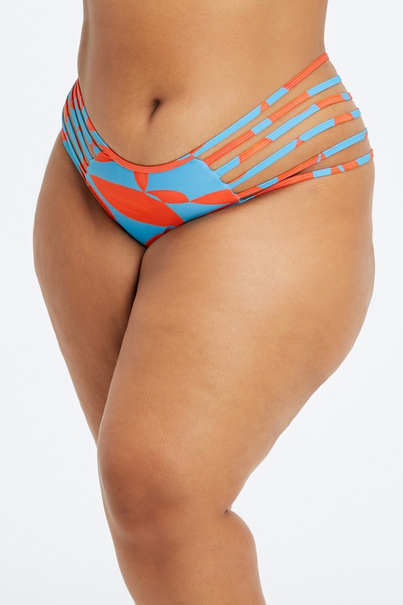 High-Waisted Strappy Bikini Bottom - Fabletics