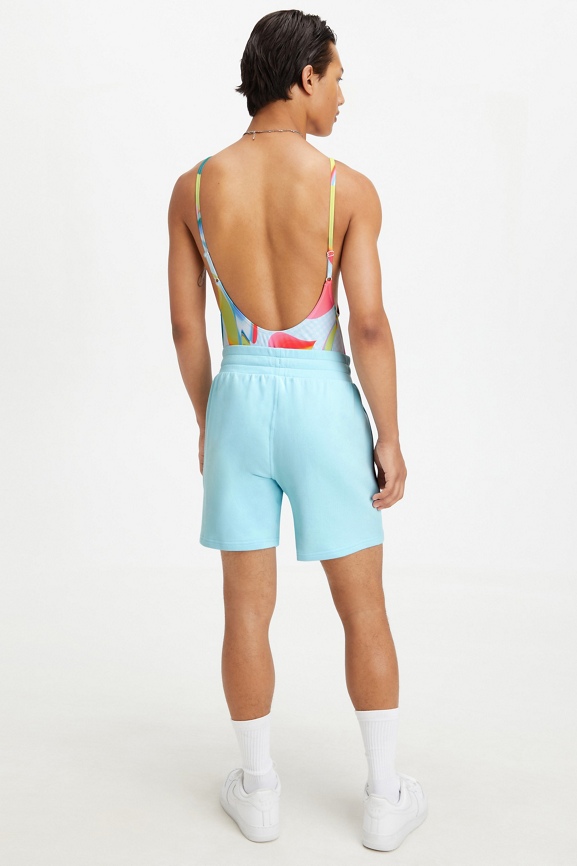 ★SENTI★pallet pastel /Semi cut /double tai back Swimsuit PASTEL BLUE Textured Balconette One-piece Swimsuit - Pastel