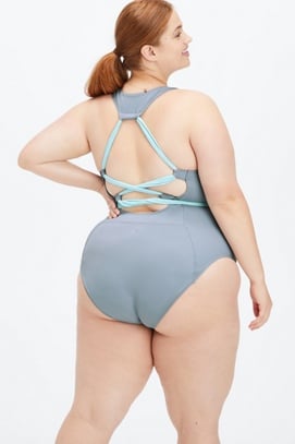 Plus size racerback on sale swimsuit