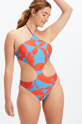 Cutout One-Piece Swimsuit - - Fabletics Canada