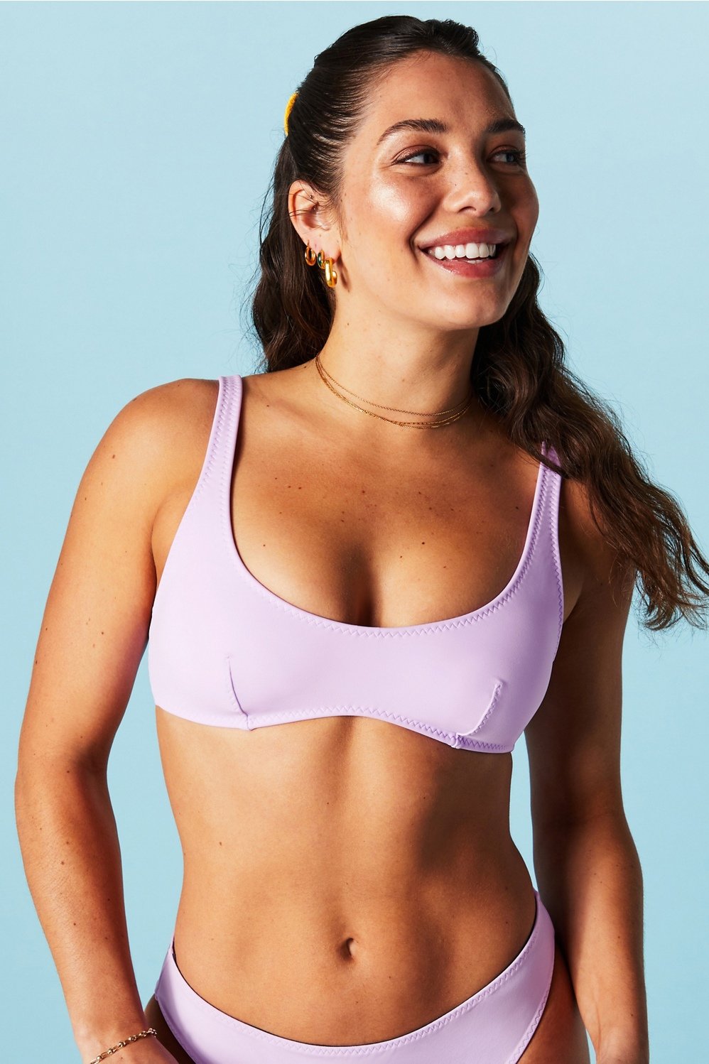 Low scoop bikini on sale top