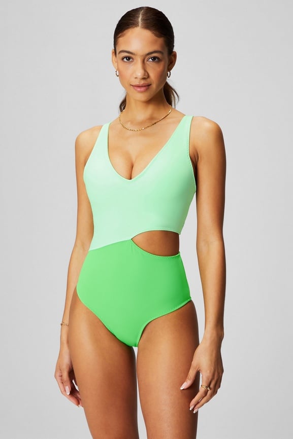 One Piece Edelqual Swimsuit for Women Cutout One Shoulder Body