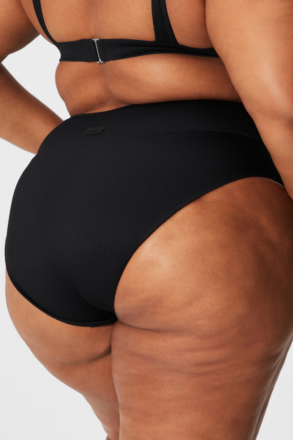 High-Waisted Crossover Shaping Swim Bottom - Fabletics Canada