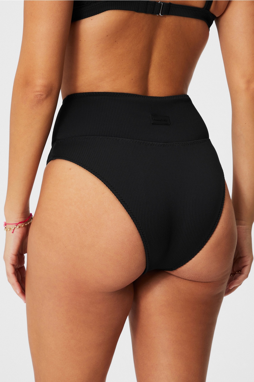Living For Summer High-Rise Swim Bottoms- Solid Black – The Pulse