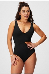 Asymmetrical Cutout Shaping One-Piece Swimsuit - Yitty