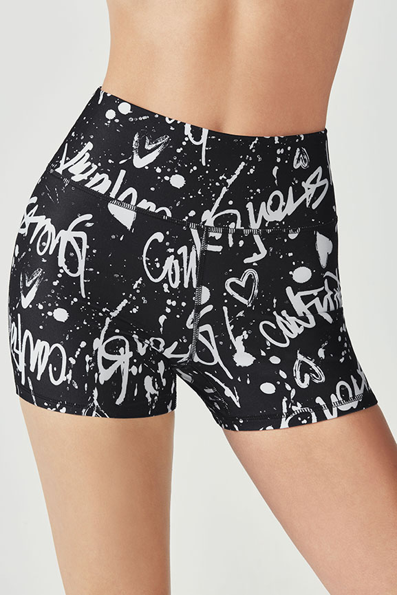 High-Waisted Printed PowerHold Short - Fabletics