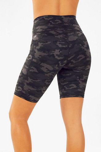 fabletics cheetah biker shorts