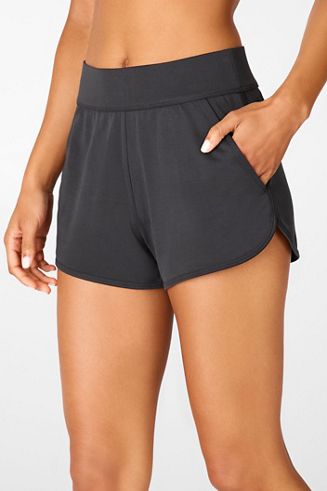 high rise running shorts