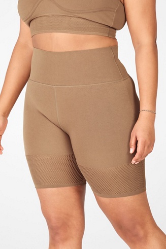 fabletics cheetah biker shorts