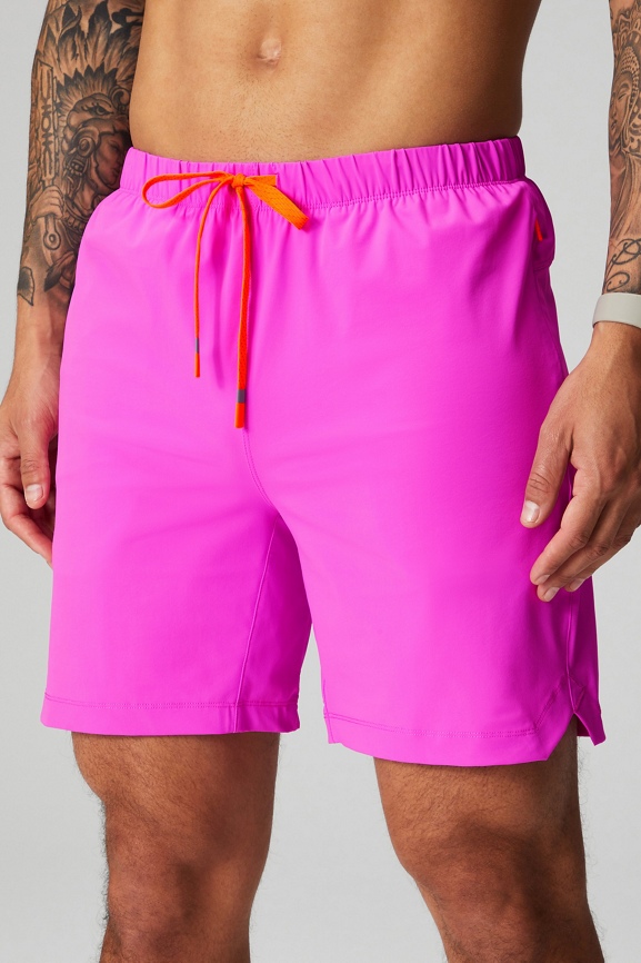 Neon pink hotsell mens shorts