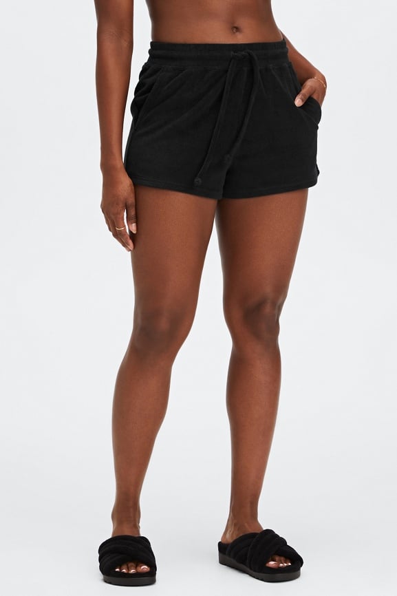 Comfortable Cotton Black Fabletics Shorts - Depop