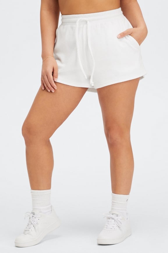 Drawstring sale white shorts