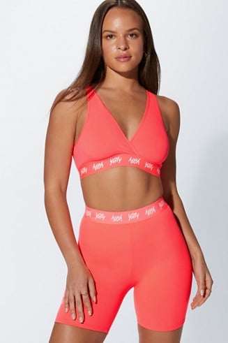 Major Label Shaping High Waist Logo Short - Fabletics