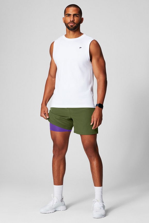 Fabletics Men's The Fundamental Short II, Workout, Running