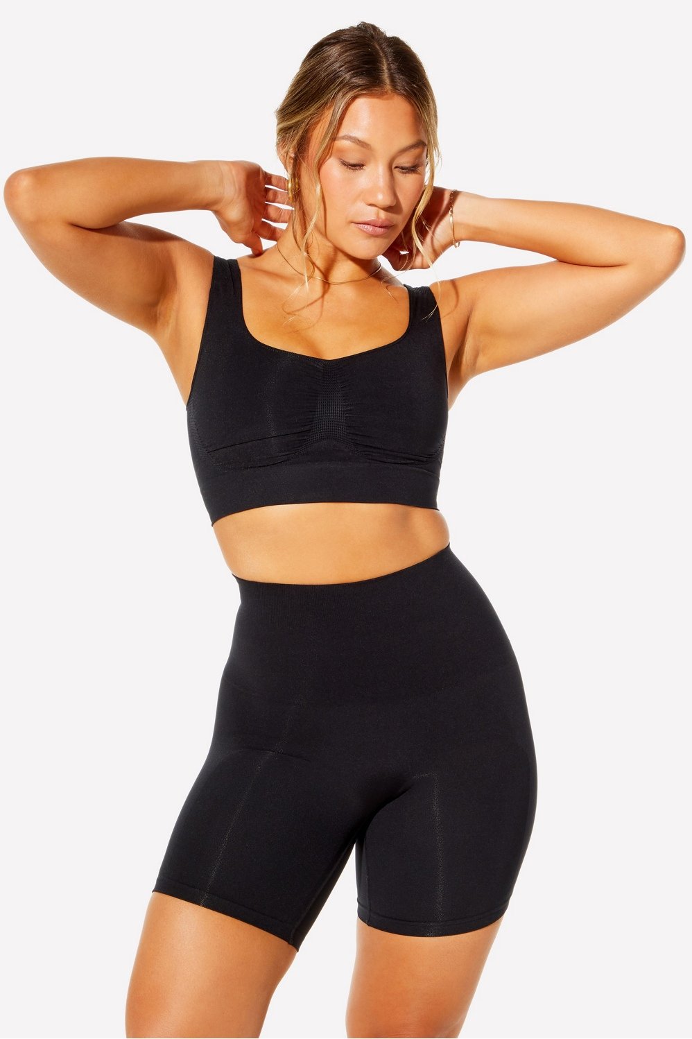The Smooth Moves Bralette & Booty Lift Shorts Set (nude or black