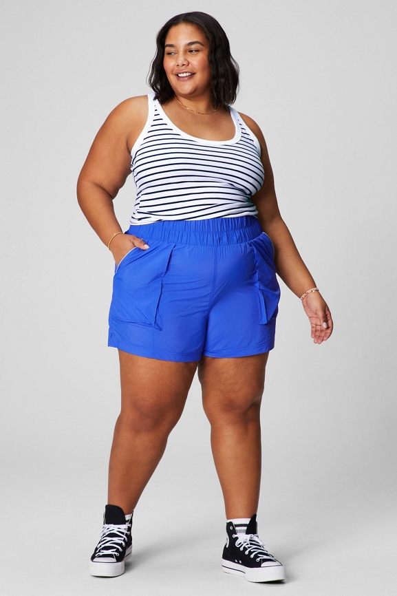 Ultra High-Waisted Piped Nylon Short - Fabletics