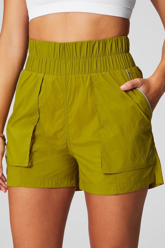 Ultra High-Waisted Piped Nylon Short - Fabletics