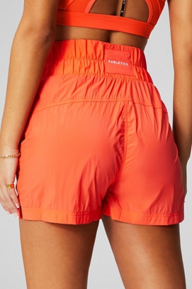 Speed Seamless High Waisted Shorts in Orange