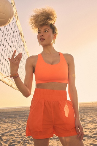 Ultra High-Waisted Piped Nylon Short - Fabletics Canada