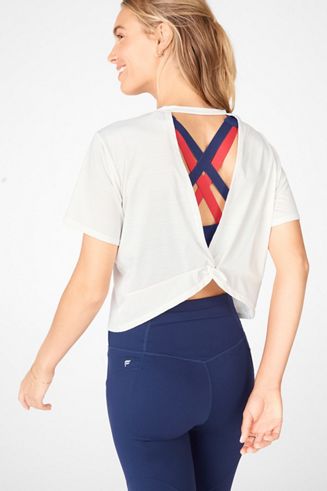 lululemon twist back tee