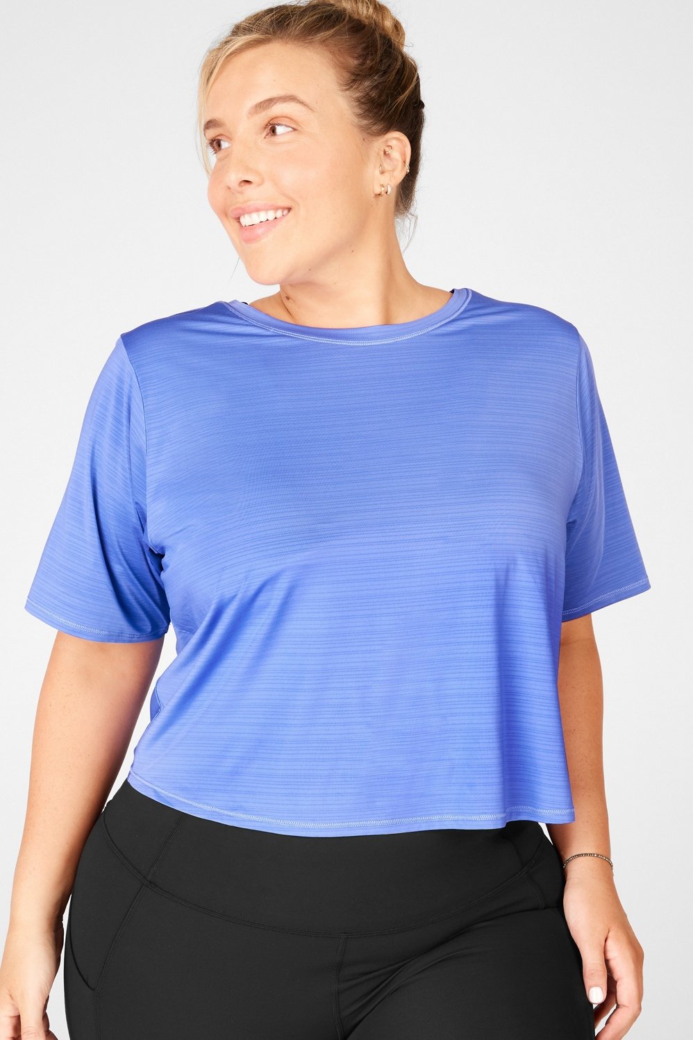 Eco-Conscious Twist Back Short-Sleeve Tee