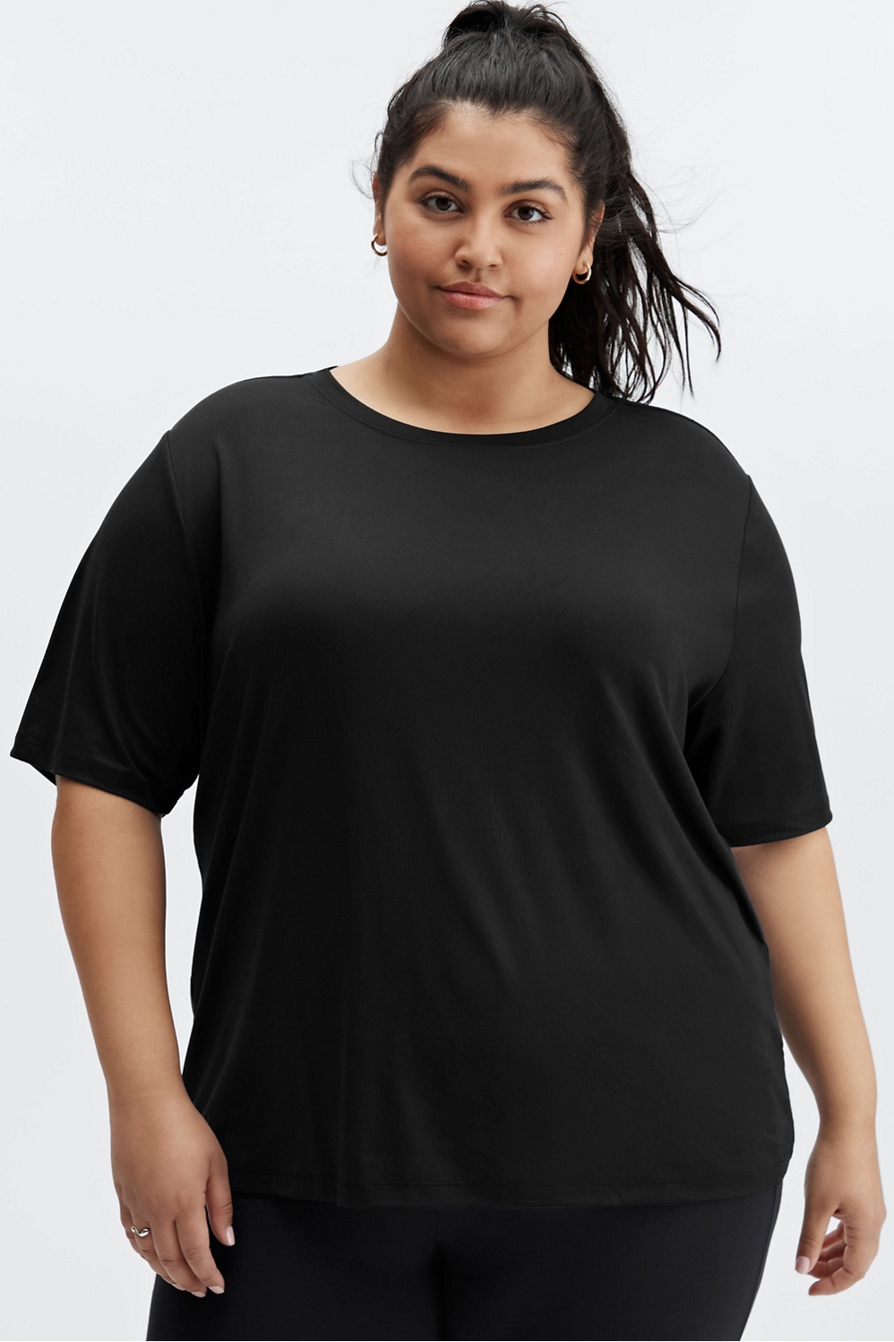 T-shirt Fabletics Black size 00 US in Not specified - 27146809