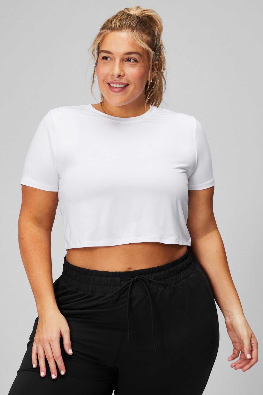 Dry-Flex Cropped Short-Sleeve Tee