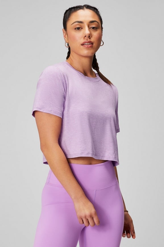 Dry-Flex Cropped Short-Sleeve Tee - Fabletics