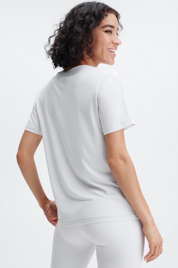 tシャツ BASIC COTTON JERSEY レディース 100% Cotton Jersey T-shirt Fabletics