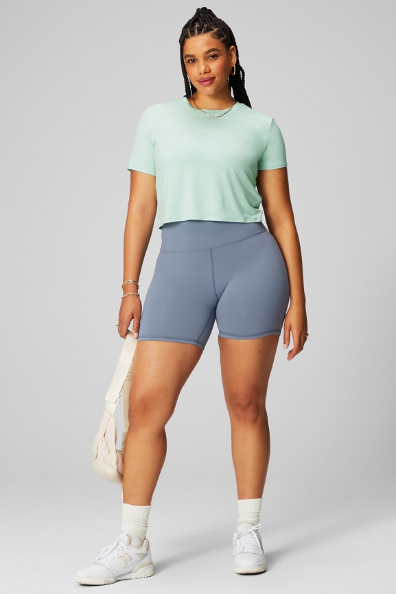 Dry Flex Twist Back Short Sleeve T Shirt Fabletics 