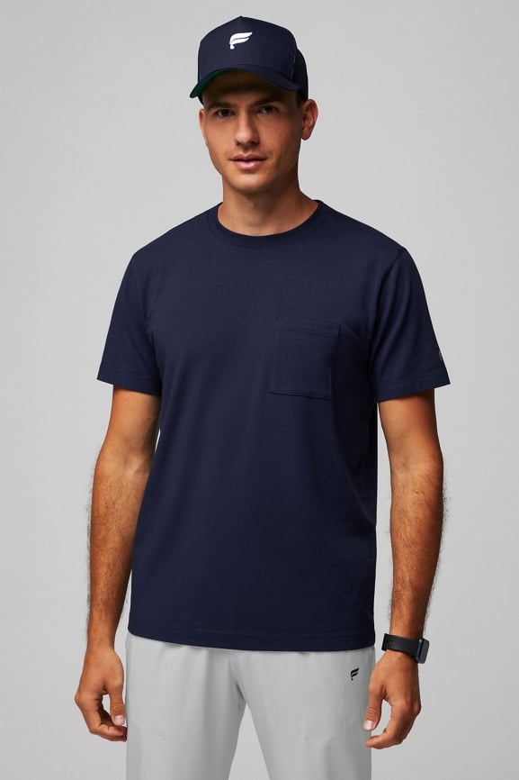 Navy blue pocket store tee