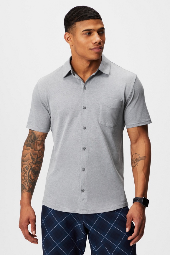 The Dash Short Sleeve Button Up - Fabletics